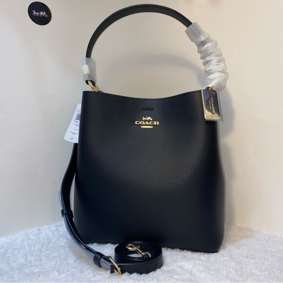 Coach Town Bucket Bag leather purse New